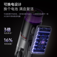 小狗 S007 防缠绕吸拖一体 手持无线吸尘器