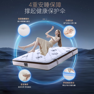 舒达（serta）床垫1.8米*2米MIRA COIL连续弹簧床垫适中&硬乳胶垫子席梦思 【按摩椅+床垫套装】京妙&M1 1.5x2米