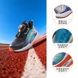 安踏 追风8 透气旋钮扣 儿童运动鞋