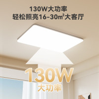 京东京造 E1 Pro吸顶灯 全光谱护眼130W客厅灯+50W卧室灯 4室1厅