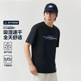 斯凯奇 男士户外速干短袖T恤
