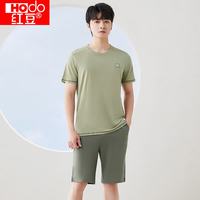 红豆男装 红豆 情侣 全棉睡衣 家居服 套装