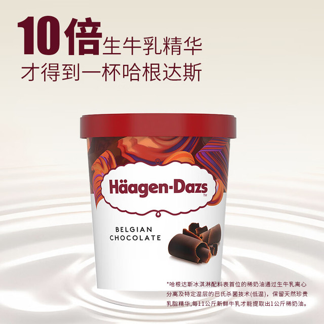 今日必买：哈根达斯 经典比利时巧克力口味冰淇淋 473ml