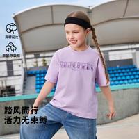 斯凯奇 女童夏季针织短袖T恤