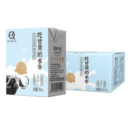 认养 吃甘蔗的水牛奶 纯牛奶200ml*12盒