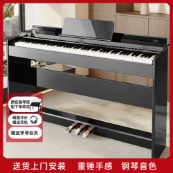 BVLGALA 宝格乐 8812 立式电钢琴 88键重锤数码专业考级电子钢琴（实木烤漆全翻盖三踏经典黑）