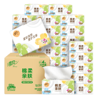 清风 【超值升级】原木纯品 就你系列 加厚大尺寸 4层 80抽*30包