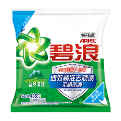碧浪 专研抗菌洗衣粉自然清新436g 除螨除菌 速溶 深层去污