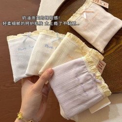 有只绵 女士纯棉抗菌裆内裤 5条混色