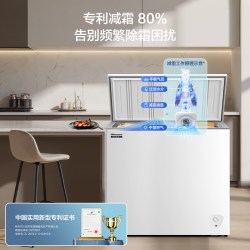 海信 300升家用单温全冷冻卧式冰柜大容量节能减霜商用冷柜