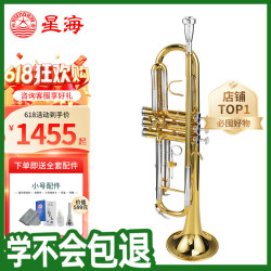 星海 降b调小号乐器专业学生考级儿童成人初学练习入门学校乐队XT-120