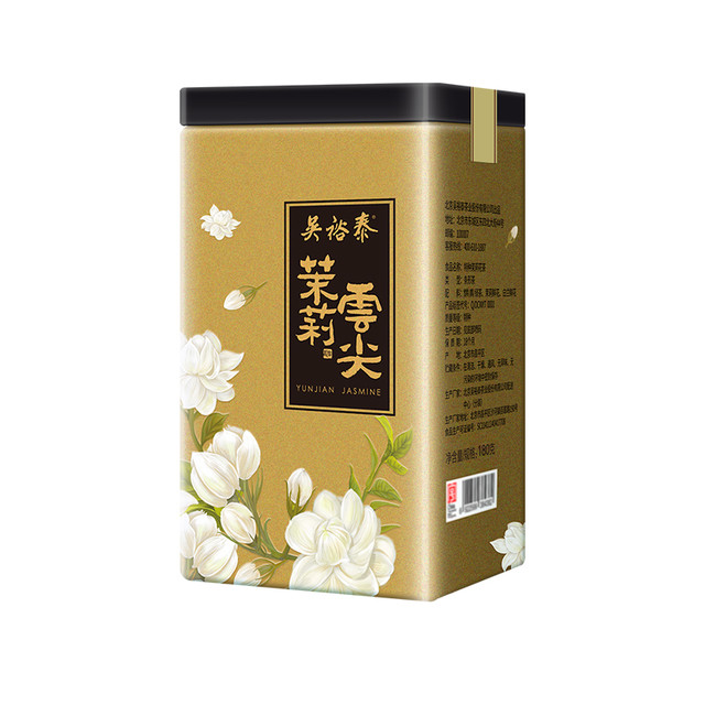 吴裕泰 茉莉花茶 七窨云尖 180g 罐装