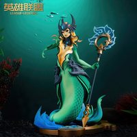 英雄联盟 LOL唤潮鲛姬娜美中型雕塑人偶摆件游戏周边