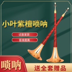 新艺 小叶紫檀唢呐 初学者全套 G调厂家直销