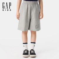 Gap 男童印花logo松紧腰针织短裤
