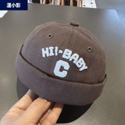 秋季时尚字母儿童地主帽潮款宝宝瓜皮帽幼儿园个