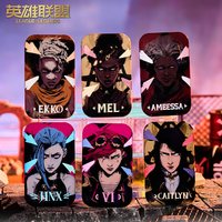 英雄联盟 LOL 双城之战系列 角色双闪徽章金克丝蔚梅尔凯特琳吧唧