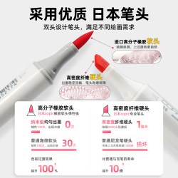 Copic 日本copic马克笔sketch一代二代三代ciao软头肤色补充液墨水动漫双头设计水彩学生美术单支酷
