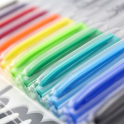 锐意 美国三福sharpie无尘记号笔 细打点标记笔37175 彩色12色0.5MM