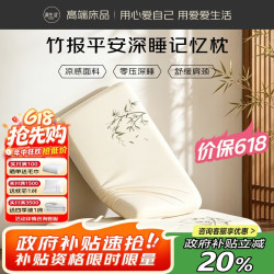 源生活 凉感记忆棉枕 慢回弹颈椎护颈记忆枕深睡枕头枕芯40*70*8cm