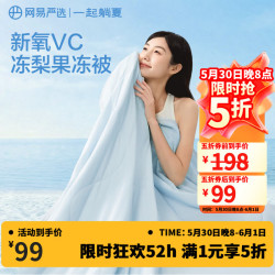 网易严选 冰能系列 果冻夏凉被 冰川蓝 200*230cm