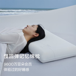 亚朵星球 记忆棉枕头宿舍颈椎枕芯深睡眠慢回弹睡觉专用学生单个超低款6cm