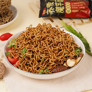 四小姐 魔芋荞麦面 0脂肪非油炸 50g*5袋 无料包 方便面