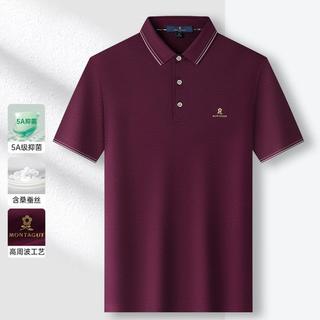 梦特娇 桑蚕丝5A抑菌 男士POLO衫