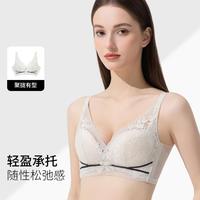 Marie Claire 蕾丝透气内衣秋季薄款女大胸显小上托文胸胸罩聚拢百搭