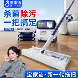 BOOMJOY 静电除尘纸拖把 干湿两用 吸附灰尘毛发 家用 N2