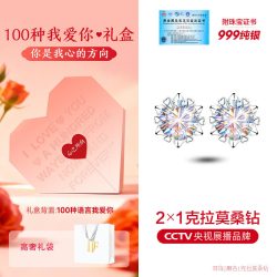 东方佳人 雪花项链耳钉999纯银女款