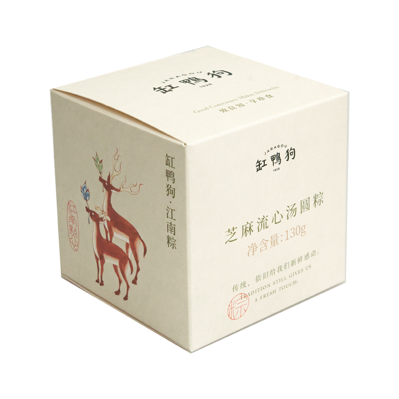 缸鸭狗 上汤蛋黄菌菇紫米芋泥粽子