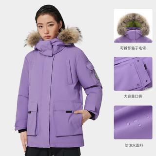 骆驼 AA22264036A 拒水羽绒 幻影黑 S 户外棉服