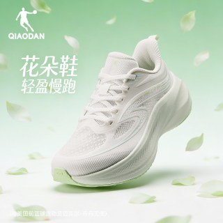 乔丹 花朵鞋女运动鞋厚底减震跑步鞋2026夏季新款轻便透气网面跑鞋
