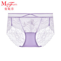 曼妮芬 女士蕾丝边包臀内裤 165