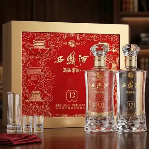 西凤酒 窖龄酒海12年 凤香型白酒 52度 500ml*2瓶 礼盒