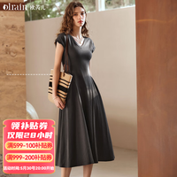 OLRAIN 女装夏季新款时尚收腰显瘦伞摆裙子
