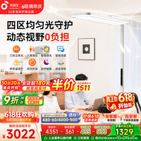 孩视宝 大路灯立式护眼灯学习智能台灯全光谱红光学习落地钢琴灯 200W红光晨活光护眼提升专注力 光感可调节/可移动多场景使用