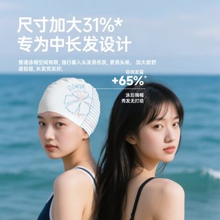 佑美 硅胶防水泳帽