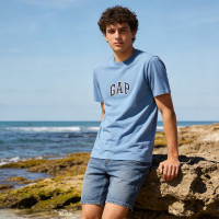 Gap 零点生效 盖璞男女装春季款纯棉字母logo短袖T恤多色