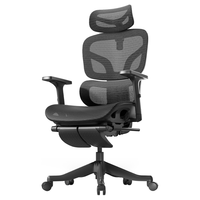 黑零 BLACK ZERO B1 Pro 人体工学椅 曜黑 带脚托