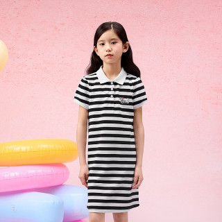 巴拉巴拉 女童连衣裙 黑白色调 120cm