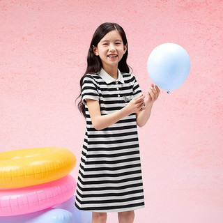 巴拉巴拉 女童连衣裙 黑白色调 120cm