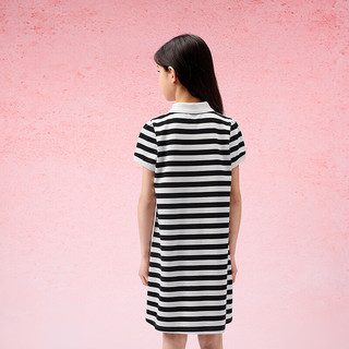巴拉巴拉 女童连衣裙 黑白色调 120cm