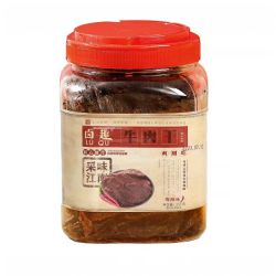 卤趣 牛肉干温州卤牛肉干250gX1罐装五香香辣味手撕牛肉零食