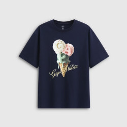 Gap 冰淇淋印花大logo短袖T恤