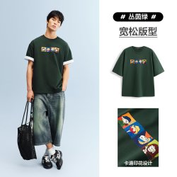 太平鸟 【纯棉舒适】太平鸟男士短袖T恤 BBCNG211L