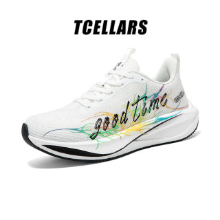 Tcellars 清仓！夏季网面透气 涂鸦碳板跑步鞋