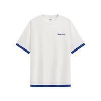 Gap 866074 印花大logo 宽松 白色 L码 男士短袖T恤
