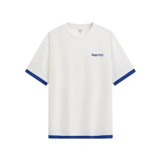Gap 印花大Logo短袖T恤 白色 L